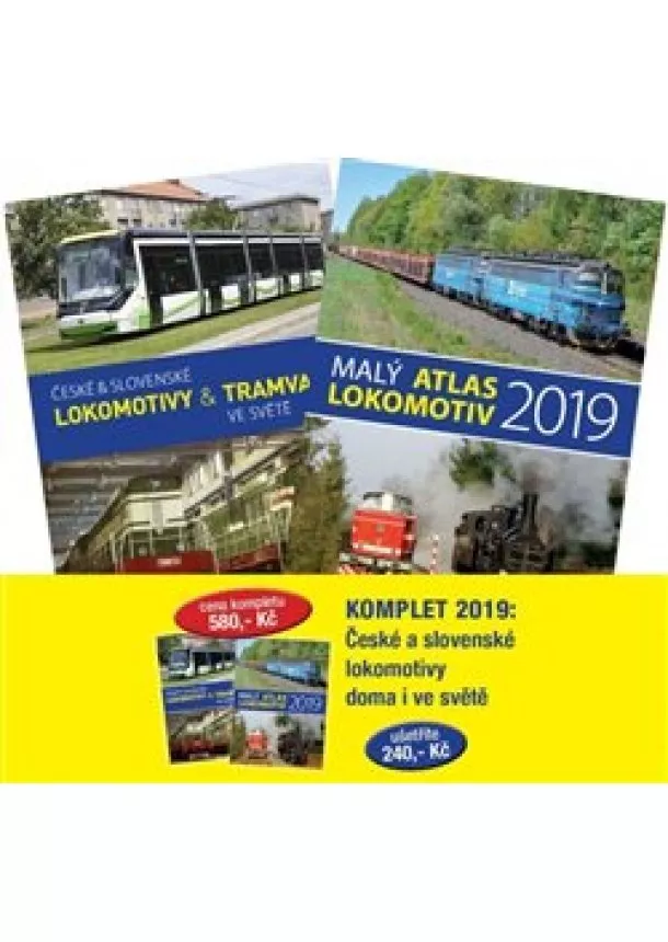 kolektiv - Komplet 2019: České a slovenské lokomotivy doma i ve světě (2x kniha)