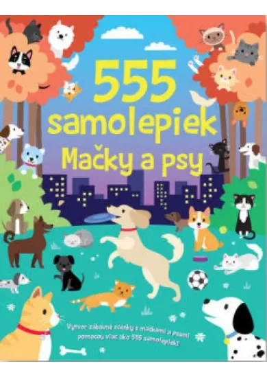 555 samolepiek - Mačky a psy