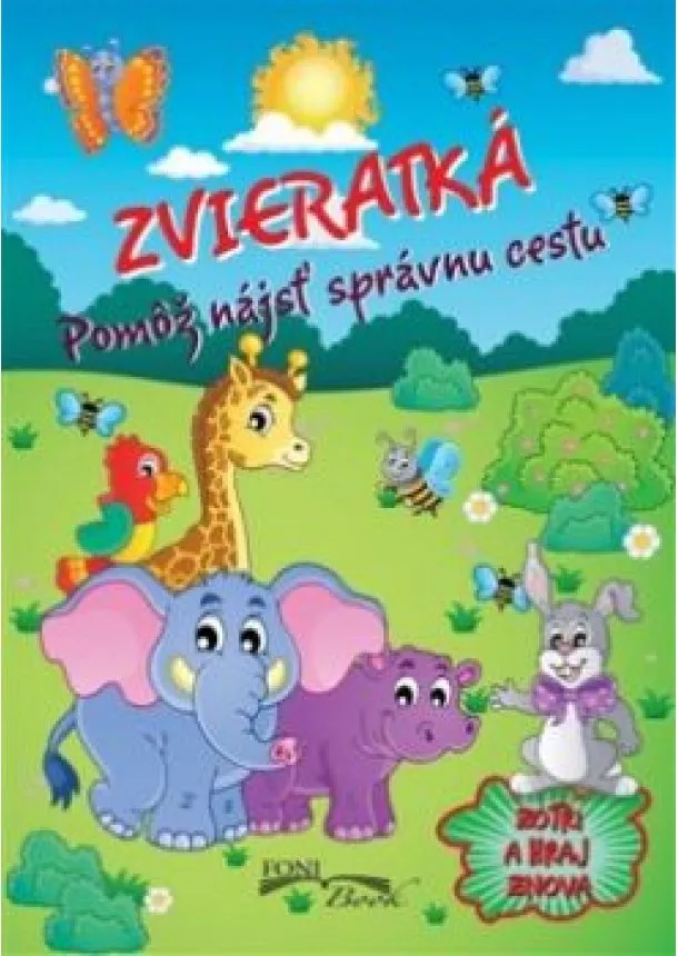 Zvieratká - Pomôž nájsť správnu cestu - Zotri a hraj znova