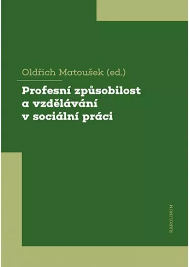 Profesní způsobilost a vzdělávání v sociální práci