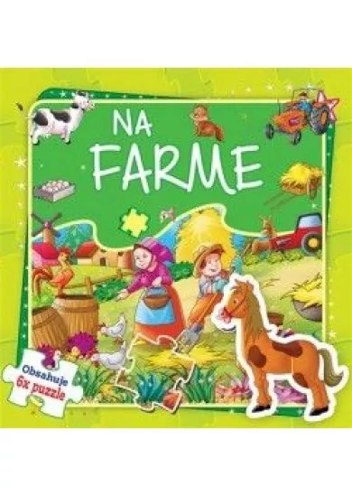 Na farme - Kniha s puzzle