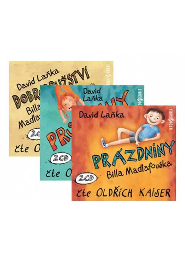 David Laňka - 3x Bill Madlafousek (komplet) - 6 CD (Čte Oldřich Kaiser)