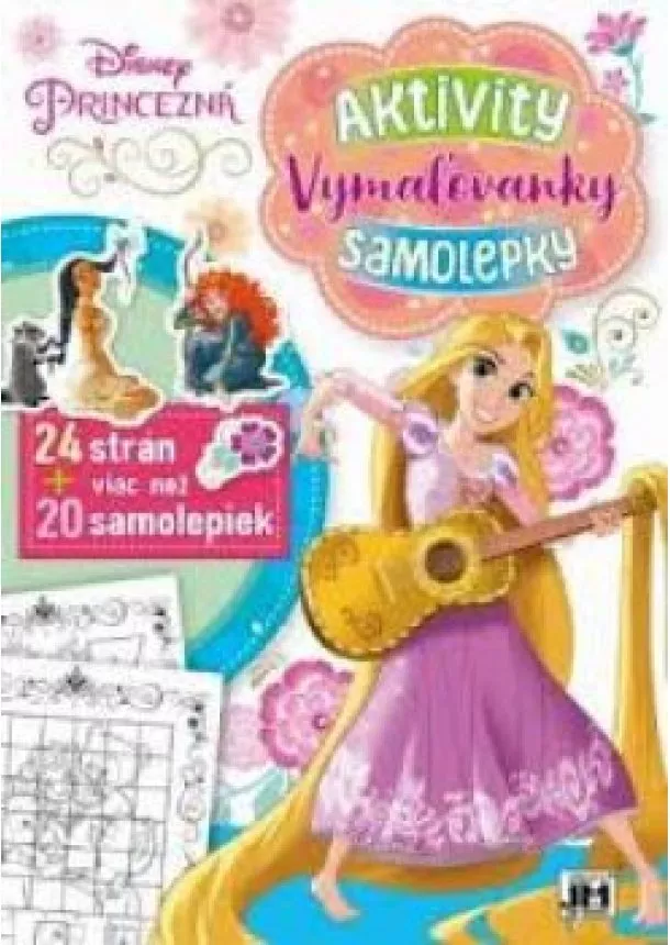 Aktivity Vymaľovanky - Princezná - Aktivity, Vymaľovanky, Samolepky A4