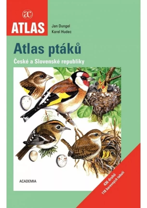 Jan Dungel, Karel Hudec - Atlas ptáků České a Slovenské republiky - 2. vydání