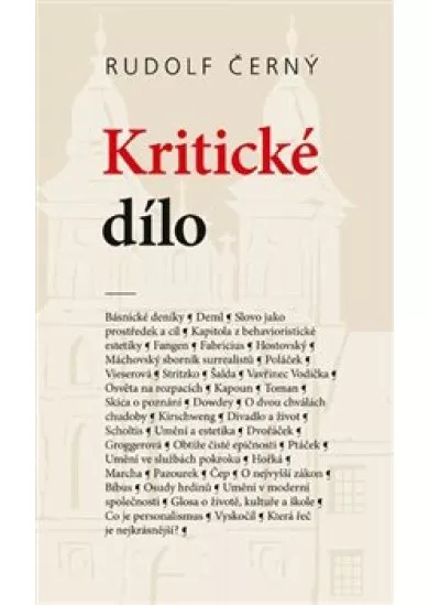 Kritické dílo - Texty z let 1928-1970