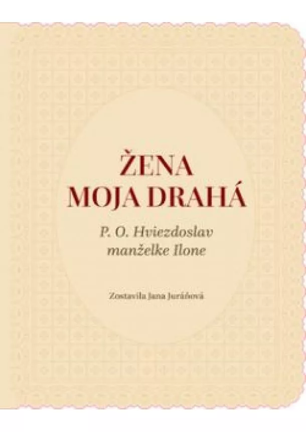 Jana Juráňová (zost.) - Žena moja drahá. P. O. Hviezdoslav manželke Ilone