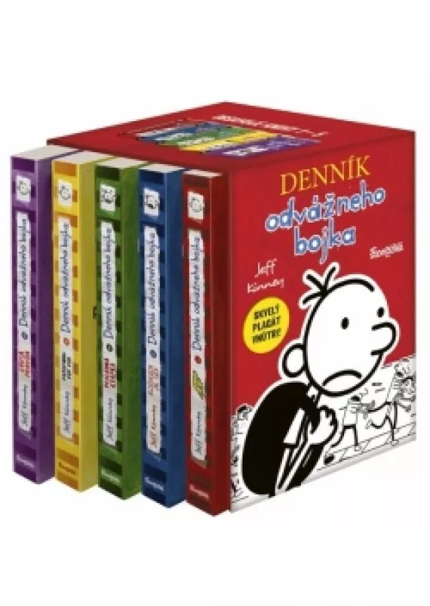 Jeff Kinney - Denník odvážneho bojka box 1 – 5