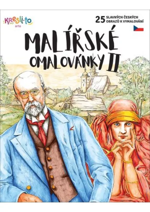 Matěj Pospíšil - Malířské omalovánky II - 25 slavných českých obrazů k vymalování