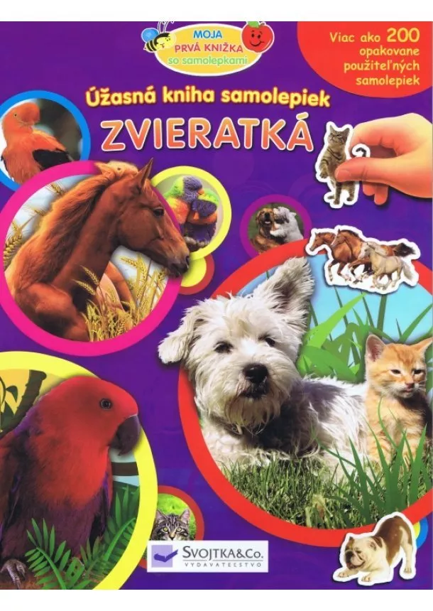 autor neuvedený - Zvieratká - Úžasná kniha samolepiek