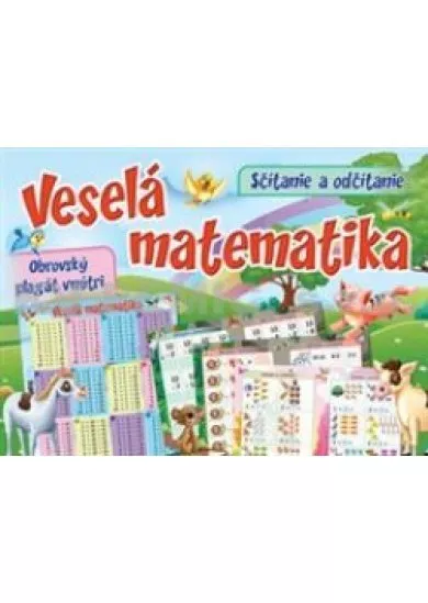 Veselá matematika - Sčítanie a odčítanie -  Obrovský plagát vo vnútri