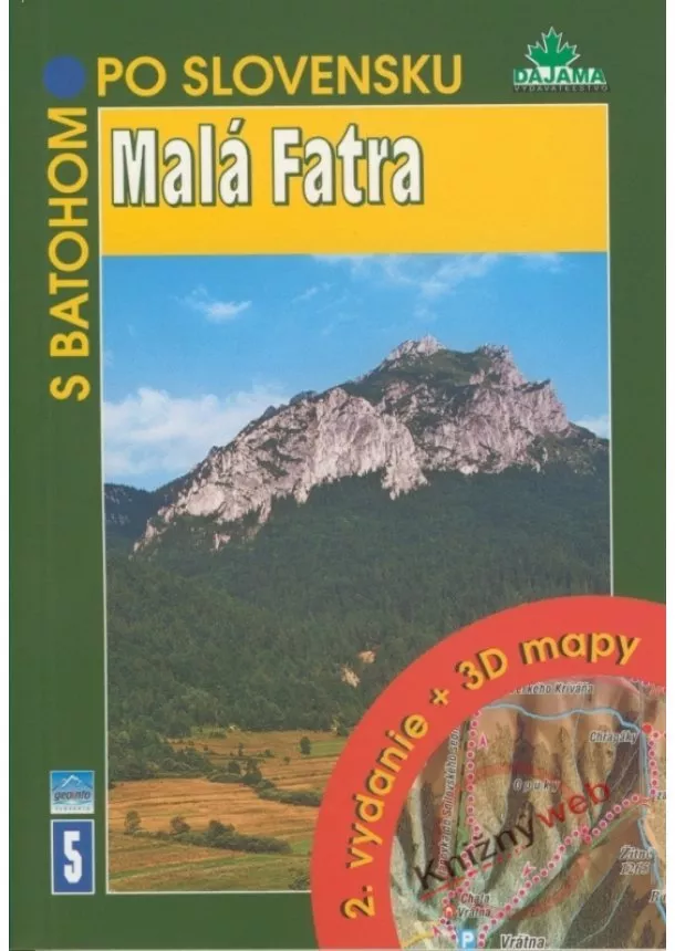 Daniel Kollár, Kolektív autorov - S batohom po Slovensku 5 - Malá Fatra - 2. vydanie + 3D mapy