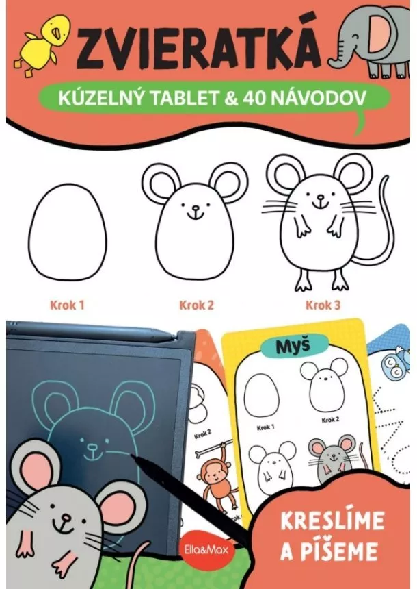 kol. - Kúzelný tablet & 40 návodov – ZVIERATKÁ