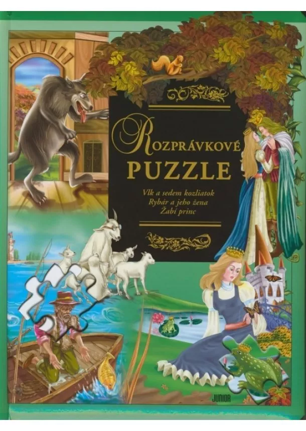 autor neuvedený - Rozprávkové PUZZLE - Vlk a sedem kozliatok, …