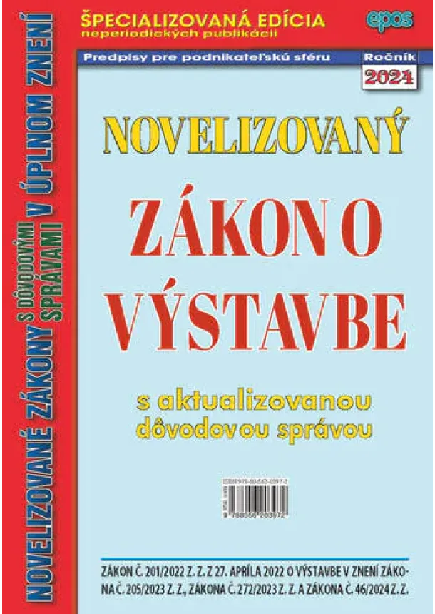 kol. - Novelizovaný zákon o výstavbe 7/2024