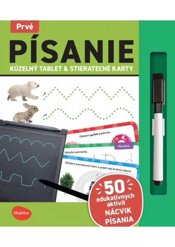 kol. - Kúzelný tablet & stierateľné karty –  Prvé PÍSANIE