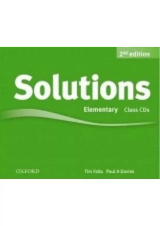 Tim Falla - Solutions Elementary - Second Edition - Class audio CDs Maturita