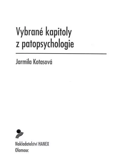 Vybrané kapitoly z patopsychologie