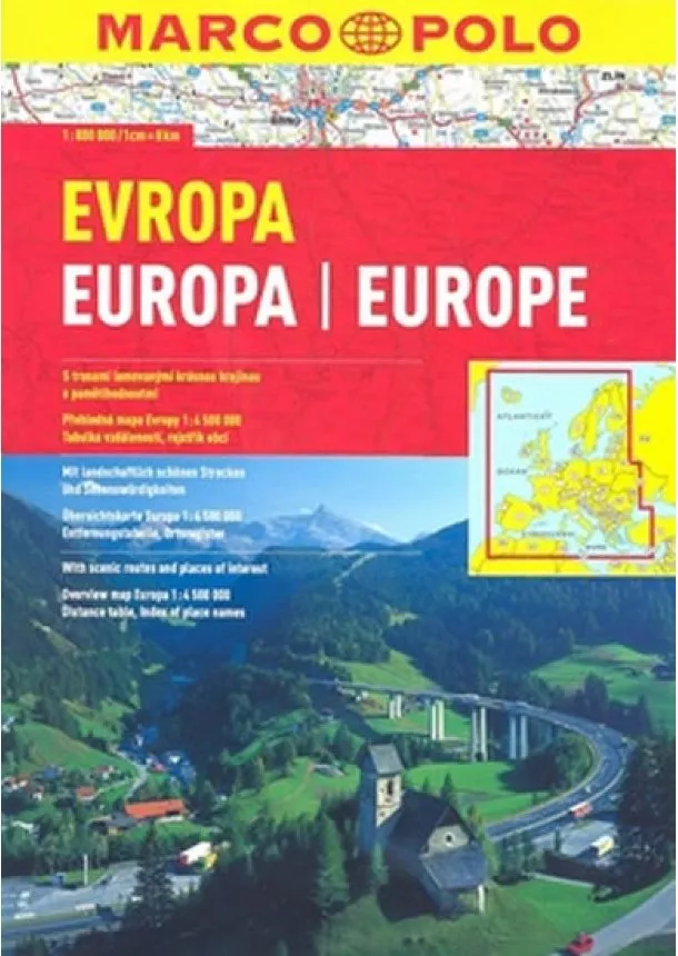 autor neuvedený - AA - Europa 1:800 000, 1:4,5 mil 