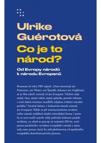 Co je to národ? - Od Evropy národů k národu Evropanů