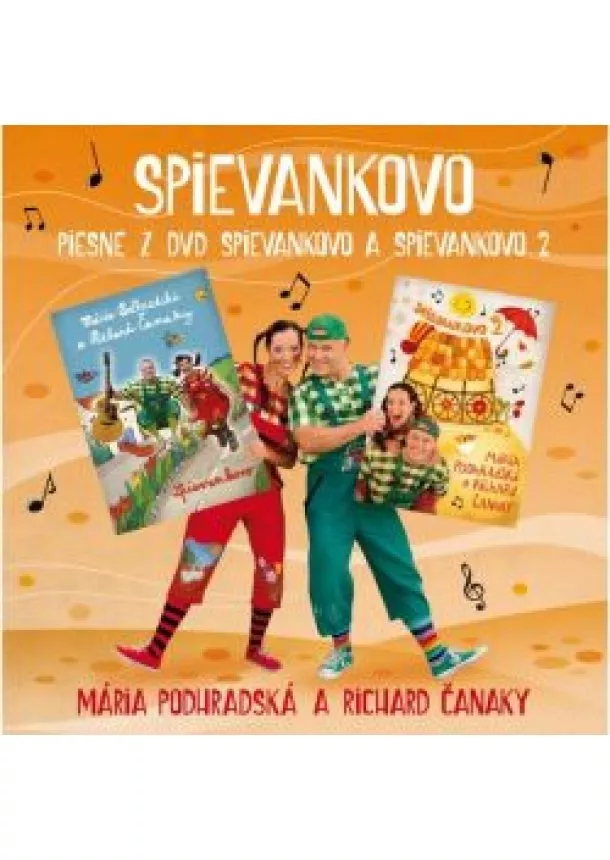 Mária Podhradská a Richard Čanaky - CD - Spievankovo - piesne z DVD Spievankovo a Spievankovo 2