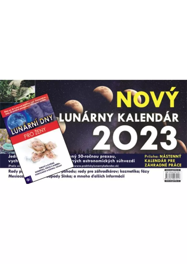 Vladimír Jakubec - Nový Lunárný Kalendár 2023 + Lunární dny pro Ženy