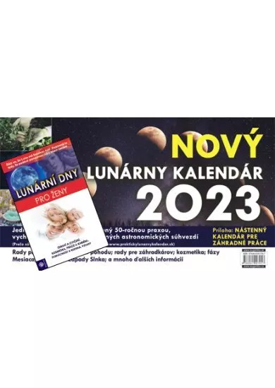 Nový Lunárný Kalendár 2023 + Lunární dny pro Ženy