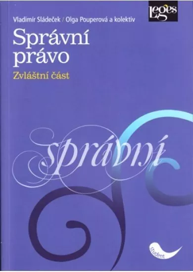 Správní právo - zvláštní část