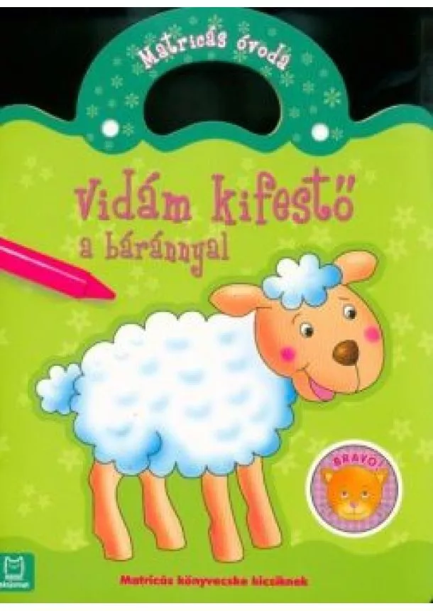 Kifestő - Vidám kifestő a báránnyal - Matricás óvoda