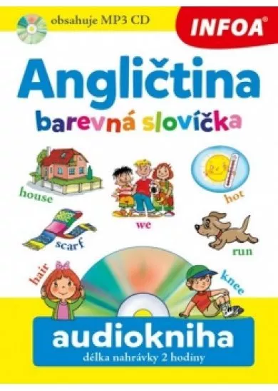 Angličtina barevná slovíčka + CDmp3