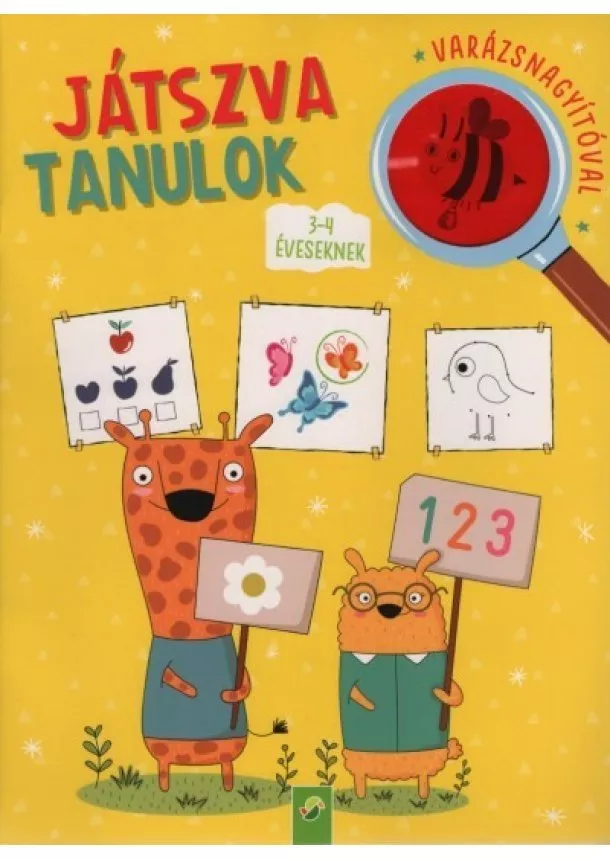 Foglalkoztató - Játszva tanulok - 3-4 éveseknek - Varázsnagyítóval