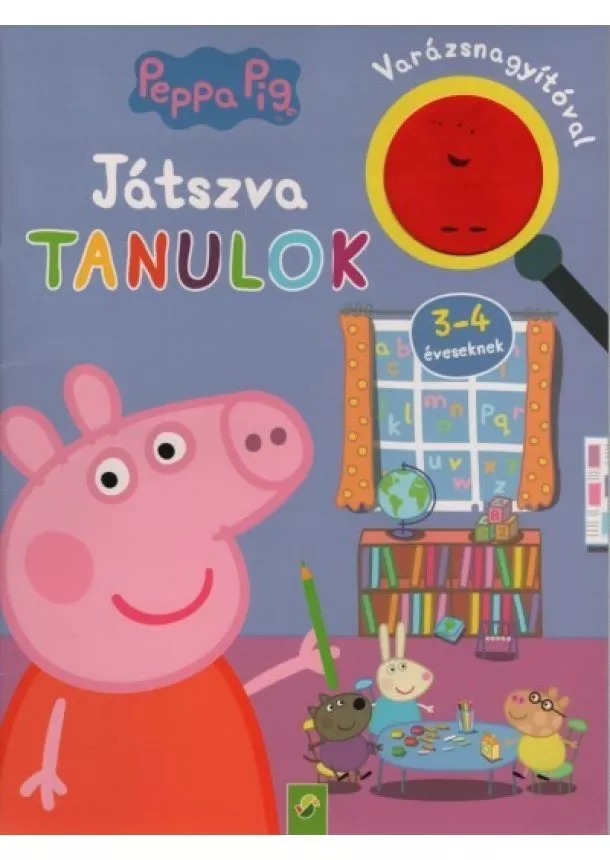 Foglalkoztató - Peppa Malac: Játszva tanulok - 3-4 éveseknek - Varázsnagyítóval