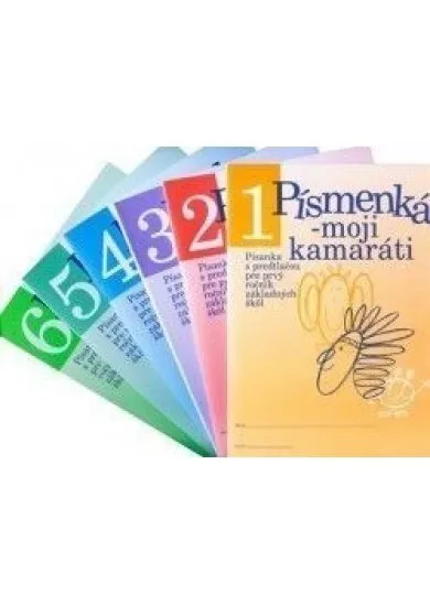 Písmenká - moji kamaráti 1-6 - 6 písaniek s predtlačou