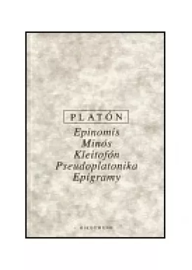 Epinomis, Minós, Kleitofón, Pseudoplatonika, Epigramy