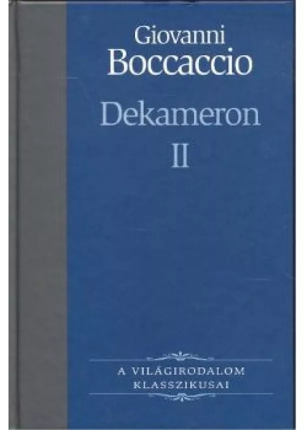 GIOVANNI BOCCACCIO - DEKAMERON II.