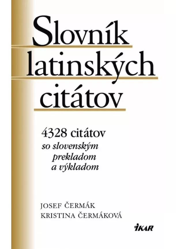 Josef Čermák - Slovník latinských citátov