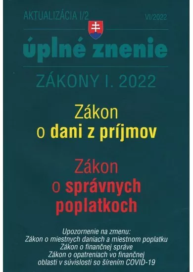 Aktualizácia I/2 / 2022