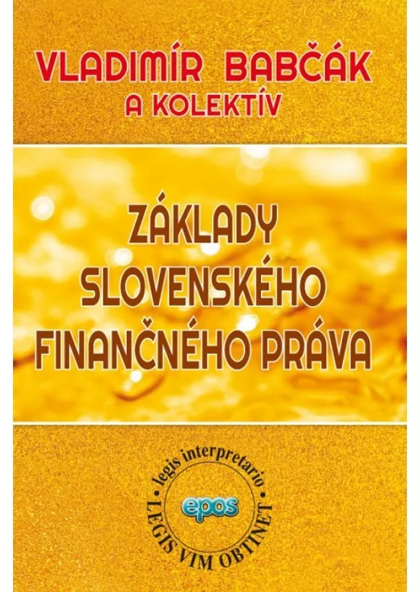 Vladimír Babčák - Základy slovenského finančného práva