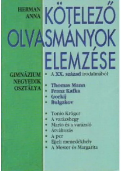 KÖTELEZŐ OLVASMÁNYOK ELEMZÉSE 6.