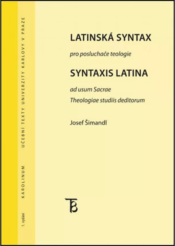 Josef Šimandl - Latinská syntax pro posluchače teologie