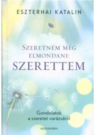 Szeretném még elmondani: Szerettem - Gondolatok a szeretet varázsáról