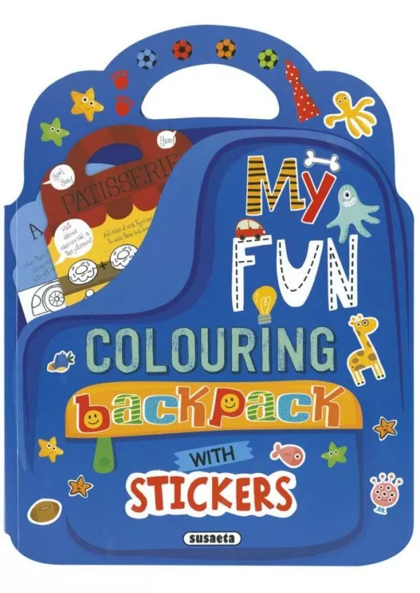 My fun colouring backpack - Boys