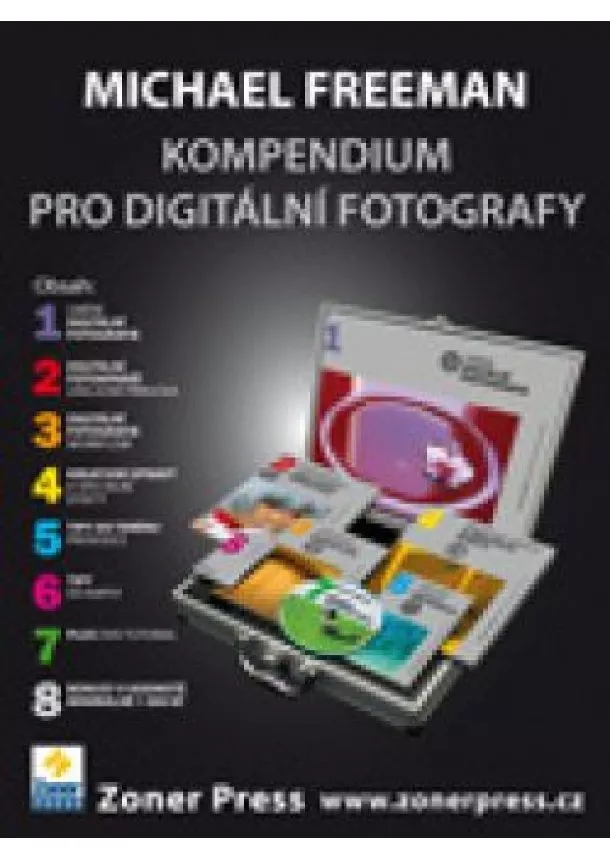 Michael Freeman - Kompendium pro digitální fotografy - kufr knih - 5 knih různých velikostí + skládačka