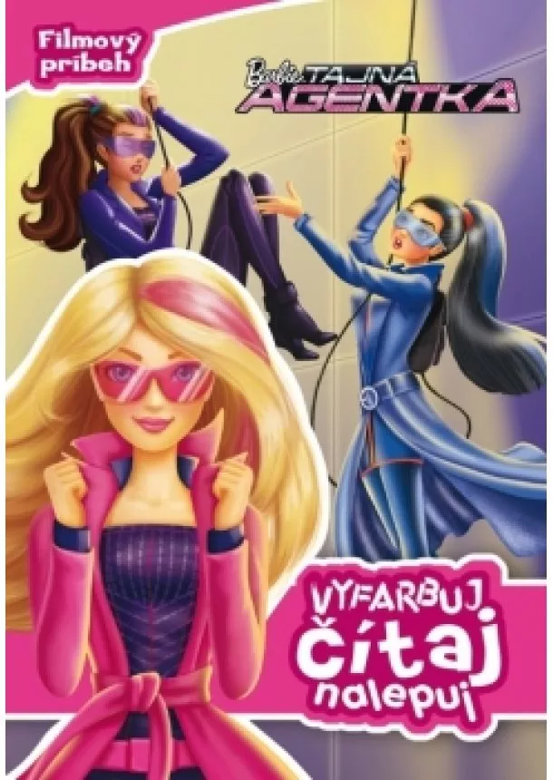 Mattel - Barbie - Tajná agentka- Filmový príbeh - Vyfarbuj, čítaj, nalepuj