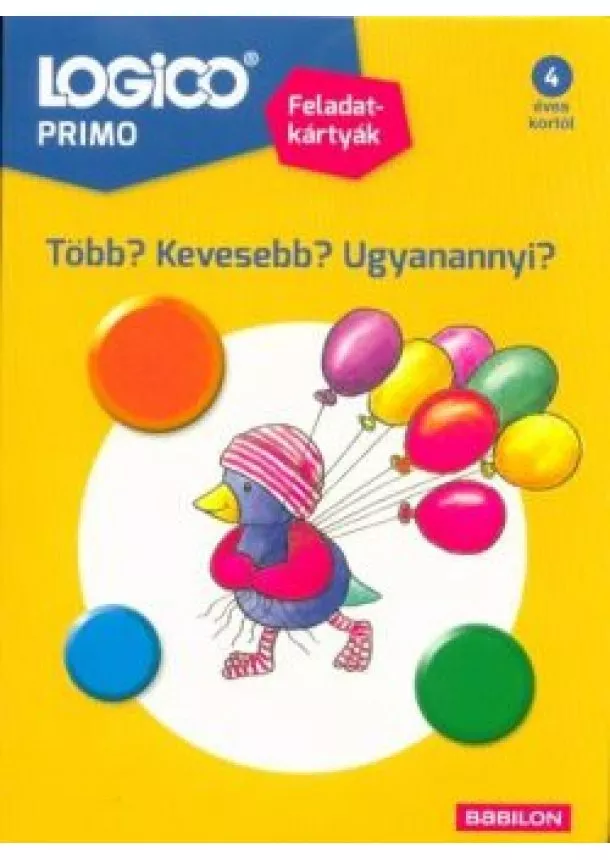 Logico - Logico Primo: Több? Kevesebb? Ugyanannyi? /Feladatkártyák