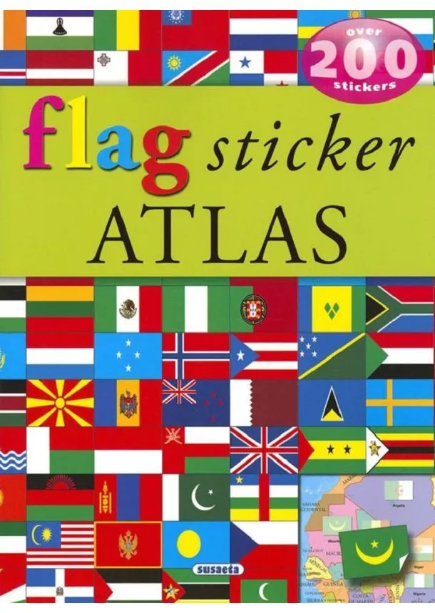 Flag sticker atlas -over 200 stickers AJ