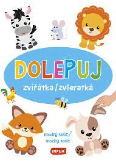 Dolepuj zvieratká - modrý zošit