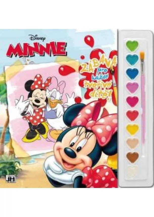 Disney - Omalovánka s farbami A4 Minnie