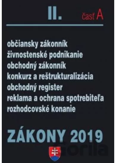 Zákony 2019/II. časť A