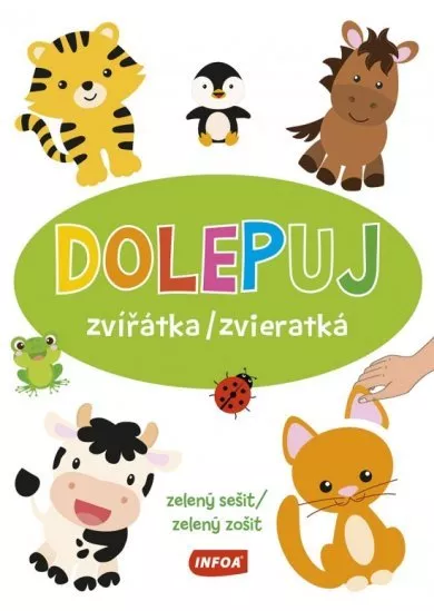 Dolepuj zvieratká - zelený zošit