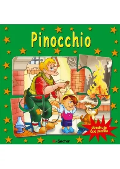 Pinocchio-6x puzzle - Obsahuje 6x puzzle